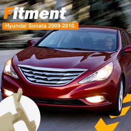 FUSCH Beige Upper Lower Armrest Center Console Armrest Latch Clip Compatible with Hyundai Sonata 2009-2010 Replace # 84661-3K000V2 84662-3K000V2