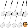9 Pcs Stainless Steel Hot Pot Strainer Spoons, 8cm Small