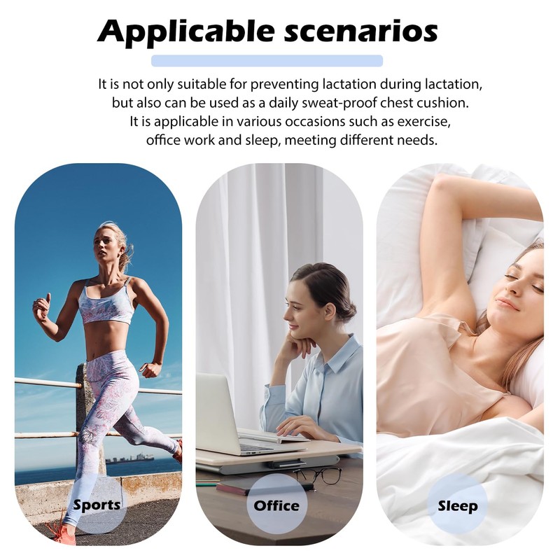 arrderly Pack of 6 Reusable Bra Inserts, Sweat Pads, Bra