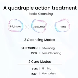 ANLAN 2.0 Skin Scrubber Ultrasonic Exfoliator for Face, 4 Modes Facial Cleansing EMS Face Care Acne Remover