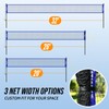 Volleyball Badminton Net Set Combo for Backyard Beach, 2-in-1 Adjustable