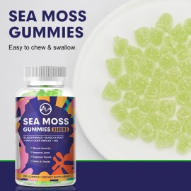 Minch Organic Sea Moss Gummies 8000mg - Irish sea Moss,Bladderwr