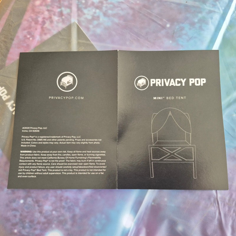 PRIVACY POP TENT SPACE THEMED UNIVERSE UNICORN 55 x 55