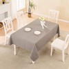 BALCONY & FALCON Linen Look Tablecloth, Washable, Table Runner, Table
