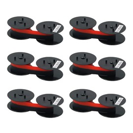 Printerfield Spool GR 24 in Black & Red for Calculator Ribbon / Typewriters GR24/GR41/GR42 and Star DP8340 (Pack of 6)