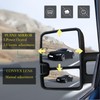 Tow Mirrors Compatible with 2007-2013 Chevy Silverado/GMC Sierra 1500,Power Glass,Power