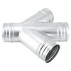 QWORK 4-Way Duct Splitter, 45° 4" Branch Metal Duct Connector