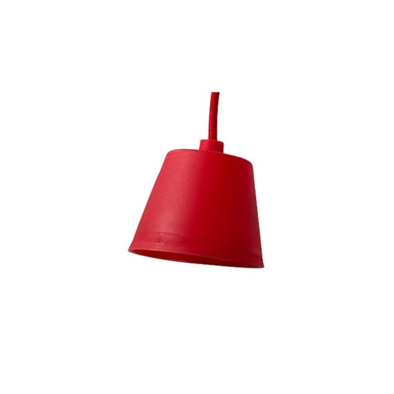 MiniSun - Contemporary ES E27 Red Designer Ceiling Suspension Rose