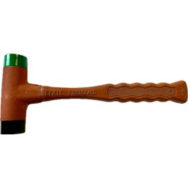 Lixie 150F-MH - 24 Oz. Dead Blow Hammer with Fiberglass Handle - 1-1/2" Dia. Replaceable Medium & Hard Urethane Faces