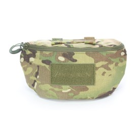 Zentauron Drop Down Pouch for Plate Carrier Protective Vests with Compartment for Soft Ballistics Accessories Bag for Tactical Equipment Made of Nylon Made in Germany