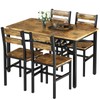 Hooseng Dining Table Set for 4, Wood Kitchen Table Chairs