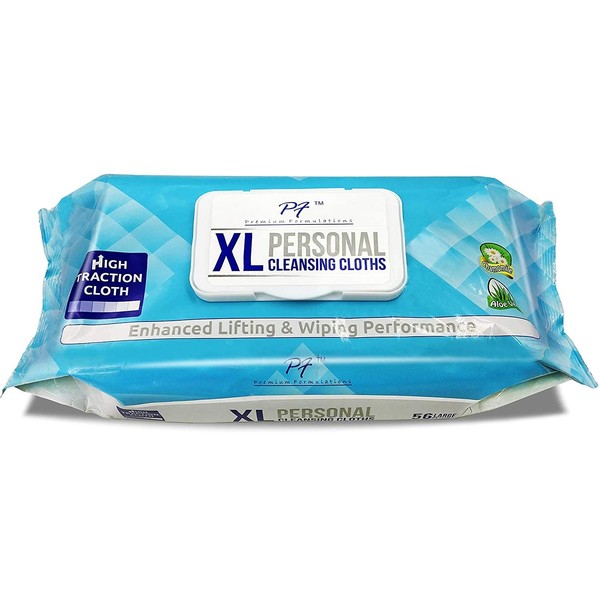 Premium Formulations HIGH Traction XL WASH Cloths - UBER Thick, Large, & Strong (56 Wipes)