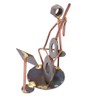 Cello with Music Stand Collectible Handmade Metal Art Figurine, Desk