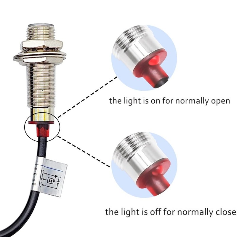 Haldzemo Hall Effect Sensor NJK-5002D NPN NC Detection Approach Switch