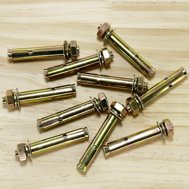 10 PCS M10 Heavy Duty Expansion Bolts,Wall Anchor Bolts (80mm)