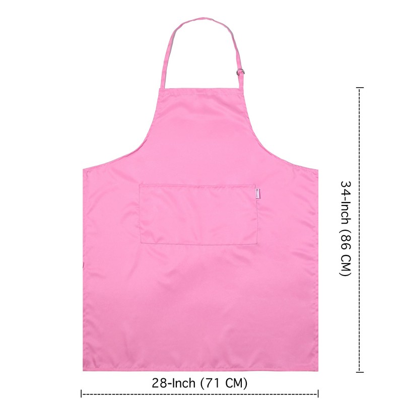Zihuatailer Pink Aprons for Women with Pockets | Lightweight and