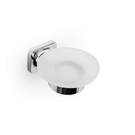 Croydex Flexi-Fix Easy to Fit Shoreditch Soap Dish and Holder with Zinc Alloy Construction, Chrome