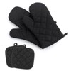 2-Pack Heat Resistant Oven Mitts & Hot Pads - 428°F/220°C