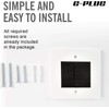 G-PLUG Cable Pass Through Wall Plate Faceplate with Brush –