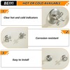 BEIYI 2 Handle Shower Faucet, Two Handles Shower Faucet Set,