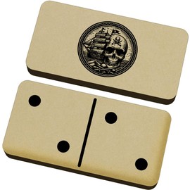 Azeeda 'Pirate Skull and Ship' Domino Set & Box (DM00041394)