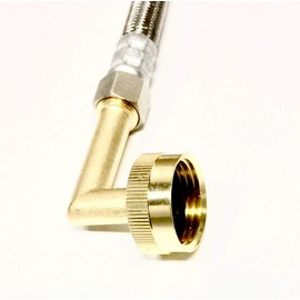 Shark Industrial Premium No-lead brass dishwasher swivel connector elbow fitting 3/8" comp x 3/4" FHT
