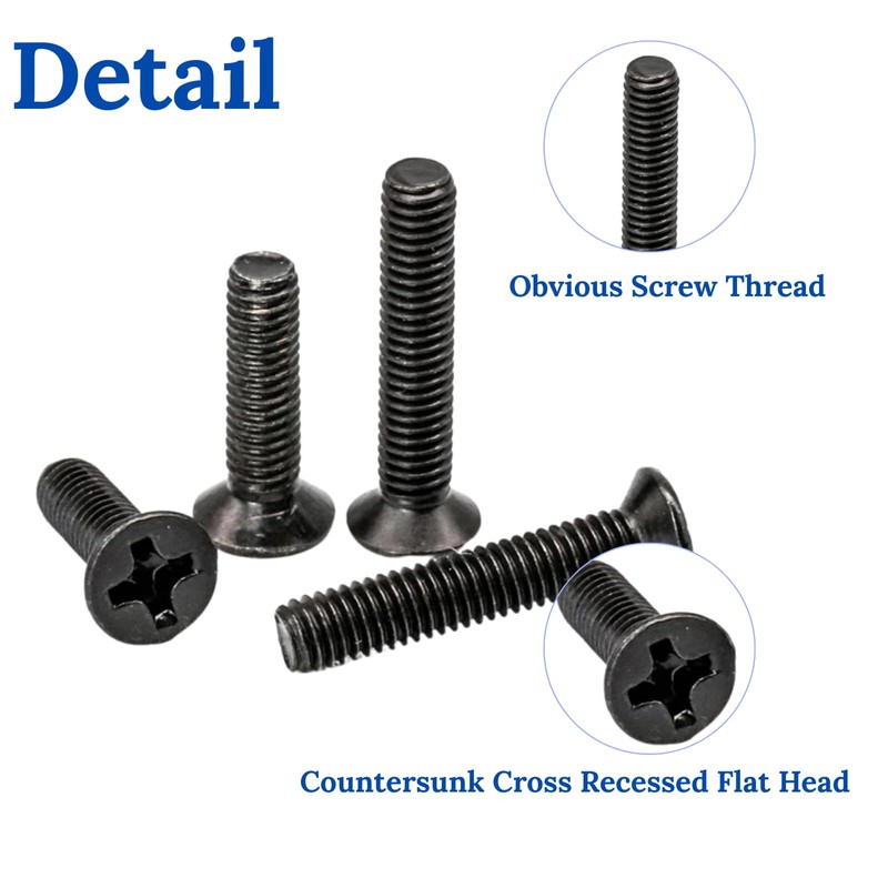 BRECAVE Laptop Screws Kit Black Laptop Notebook Computer Replacement Screws
