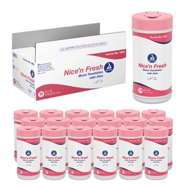 Dynarex Nice'n Fresh Towelette, 18 Count (Pack of 12)