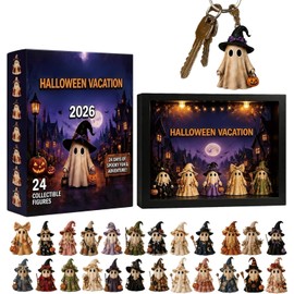 Calendario de Adviento de Halloween 2026 con Luz LED y 24 Figuras