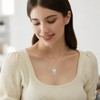 OHAYOO Phoenix Necklace for Women, 925 Sterling Silver White Gold