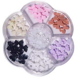 3D Bow Knot Colorful Nail Charms Set for Nail Stones Design DIY Decoration Jewel Stones Nail Art Rhinestones Foot, Colorful Bow Knot Nail Stud Rhinestones Crystal, Nail Art and Polish