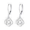 Sterling Silver Celtic Leverback Earrings