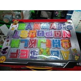 26pcs English Letters Robot Deformation Alphabet Deformation Puzzle Assembled Birthday Gifts Kids Educational Toys