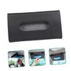 FUNOMOCYA 2pcs PU Leather Car Visor Tissue Holder Stylish Sun