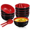 wutfuooo 8 Pack Melamine Noodle Soup Bowls, 32OZ Large Japanese