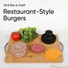 BRAVADIN Silicone Non-Stick Hamburger Press Patty Maker 1/3 lb with