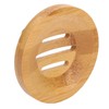 GEEKHOM Soap Dish Holder, [Pack of 4] Natural Bamboo Self