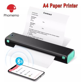 Phomemo M08F Original Portable A4 Legit Bluetooth Printer for Travel TATTOO  LOT - Black
