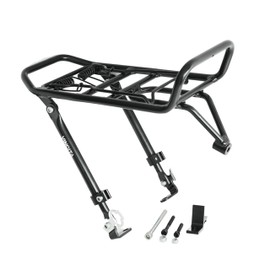 Vincita Front Rack for Bicycle - Cargo Rack for 16"-28" Wheels - Spring Clamp & Bungee Hook Anchor - 22 Lb Load Capacity - Ideal for Road, City, Hybrid Bikes & Ebikes.
