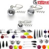 FANATIK Screw Head Spiral Set 5 Pieces/3 Pieces with Carabiner