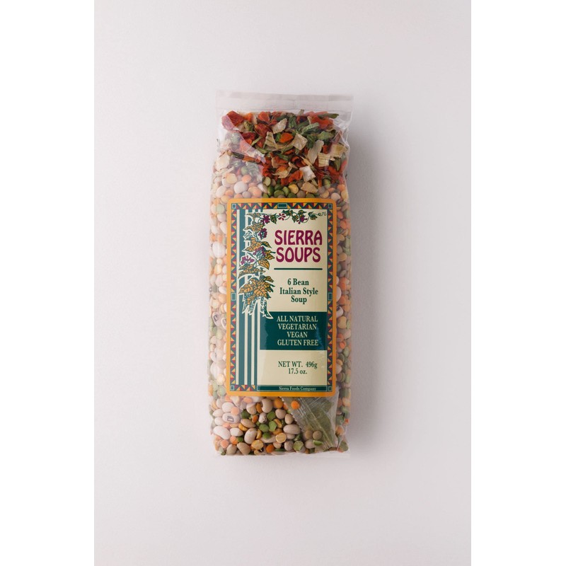 Sierra Soups 6 Bean Italian Style Soup 17.5 ounce bags