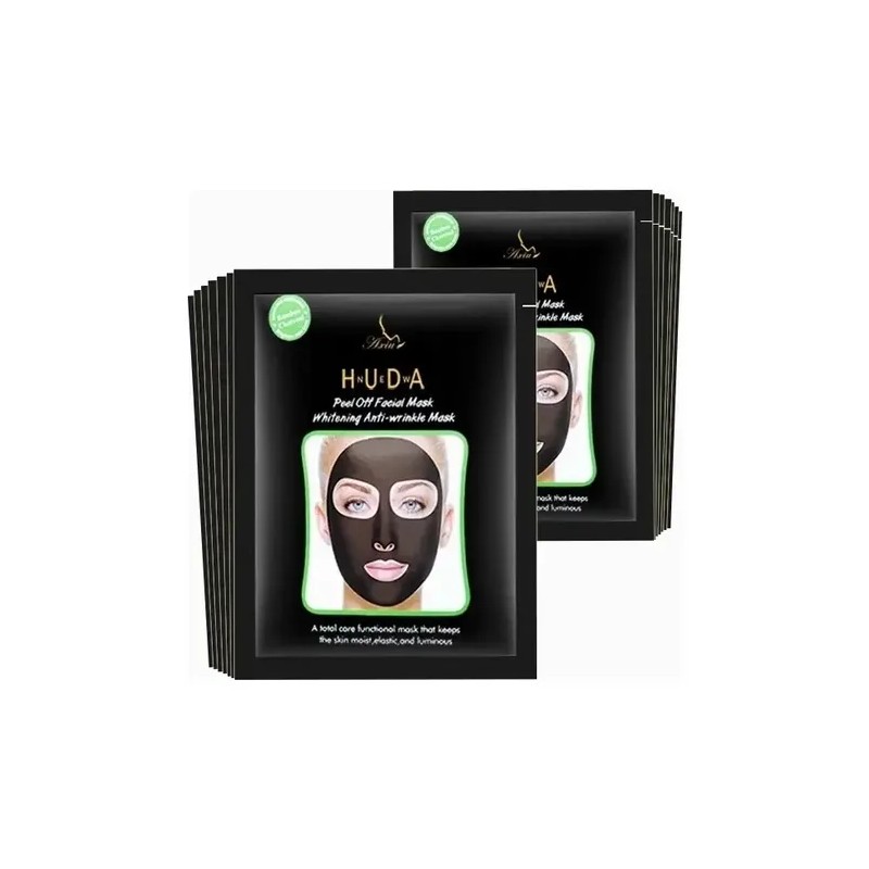 Mascarillas Facial Peel Off Carbón Activado Puntos 100pzs