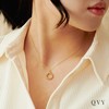 Dainty Twisted Circle Necklace for Women • 14K Gold Plated
