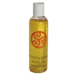 Trillium Natural Body Oil Revitalizing - Sweet Clementine Orange - Sunflower Olive & Jojoba - 4 Ounce