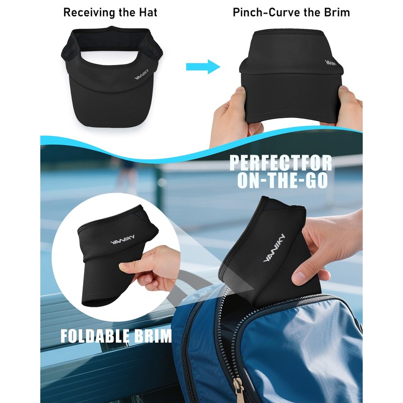 Sports Sun Visor Hats for Women Men Lightweight Breathable Cooling
