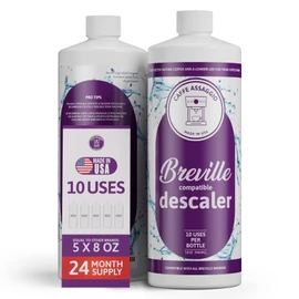 Breville Descaler (10 Uses) Specially Formulated for Your Breville Espresso Machine Made in USA Breville Descaling Solution for Breville 2 Year Supply Carbon Friendly Locally Produced