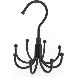 Belt Hanger, Space Saving Belt Organizer for Closet, Max 24 Storage Capacity, Rotating Belt Rack Closet Organizers and Storage for Hanging Belt, Ties, Black - Color: Black, Size: 2 Pack