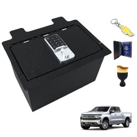 XDeer Automotive Center Consoles Hundgun Safe for car,Compatiblewith 2019-2022 Chevy Silverado/GMC Sierra 1500 NOT for Refreshed Models,Combination Keypad Lock for Electronic, CP1351-112