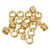 PATIKIL Threaded Inserts M8x6x10mm, 20 Pcs Brass Heat Set Insert