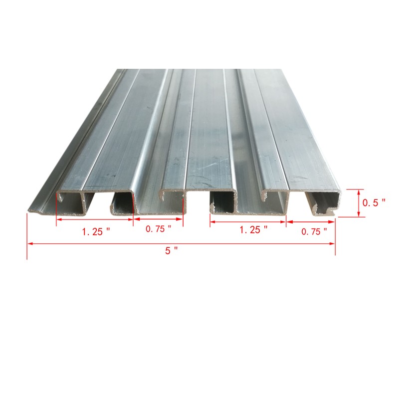 FixtureDisplays Double Sided Slatwall Aluminum Slatwall Panel Merchandising Slatwall Metal